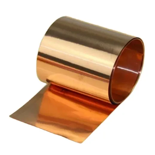 Brass Foil Cutting Service Precision customized size 8 9 10 Micron cutting and slitting large size brass foil