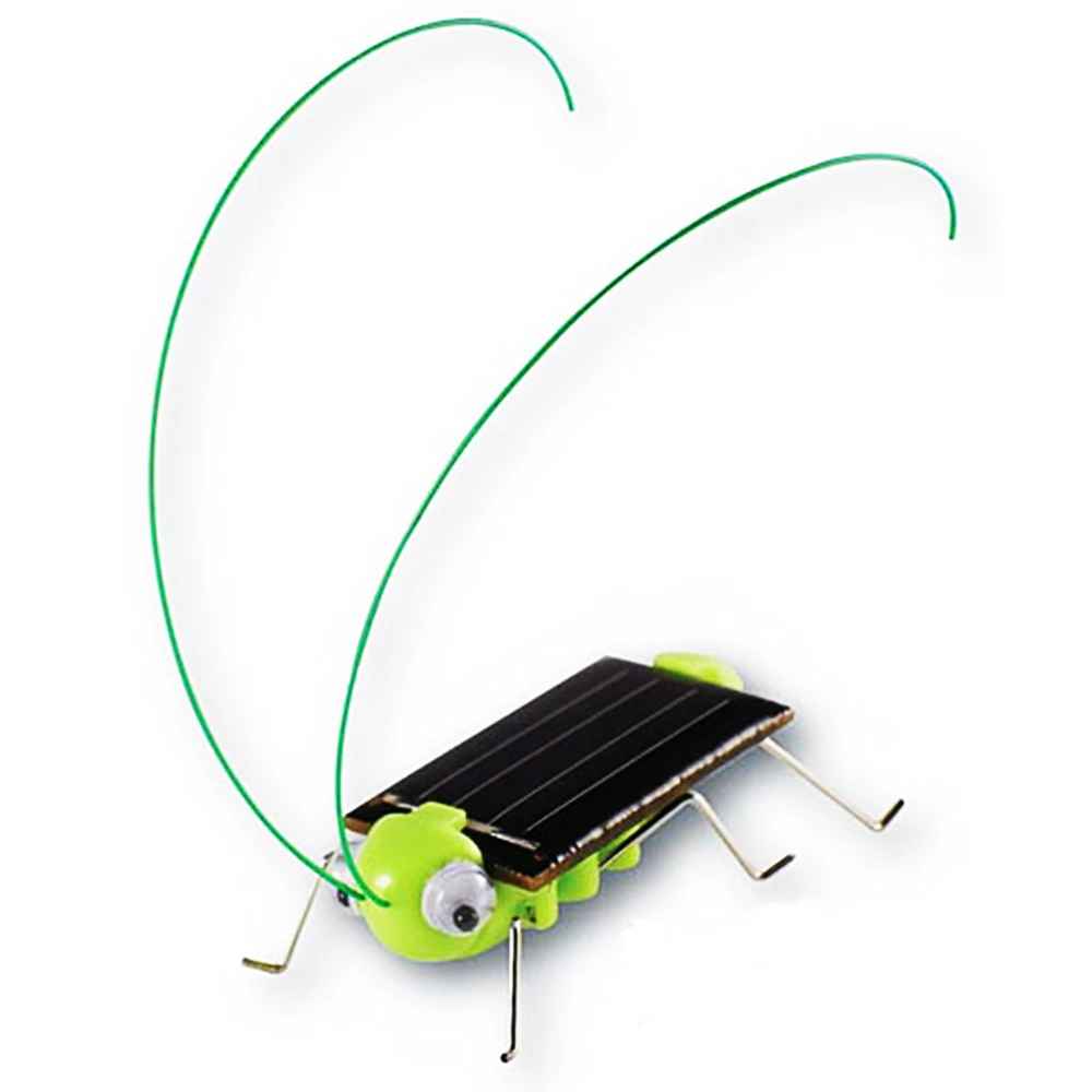 1V 70ma Solar Panel Robot Promotional Grasshopper Toy