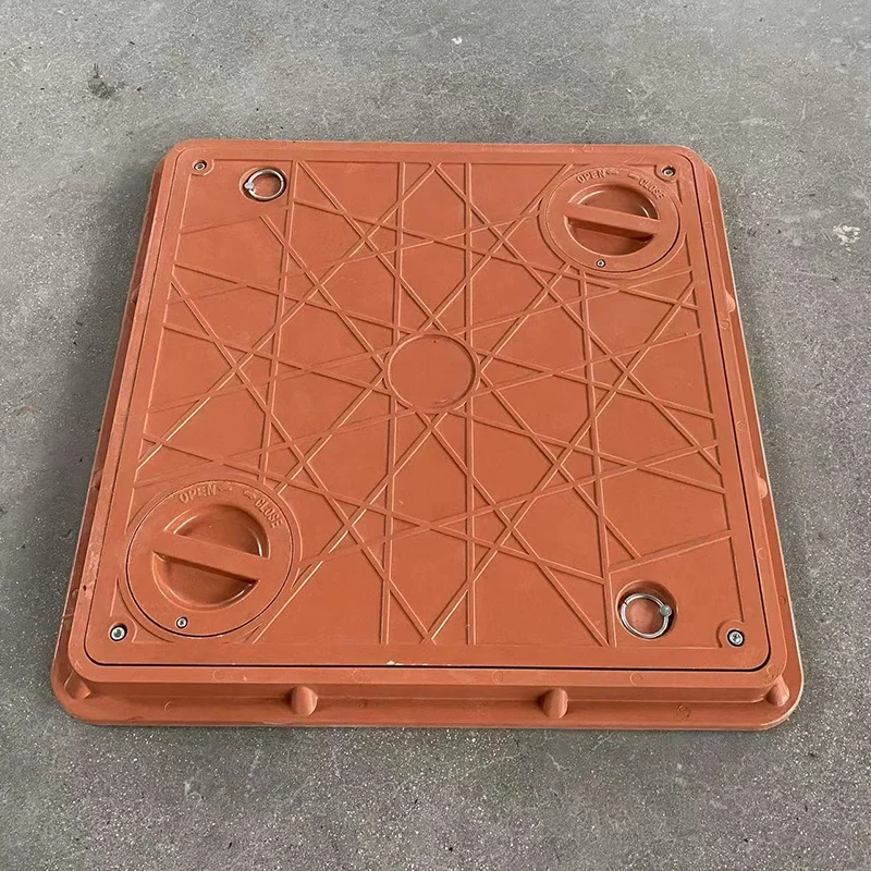 hot dip galvanized d400 en124 fiber glass resin square manhole covers price for sale