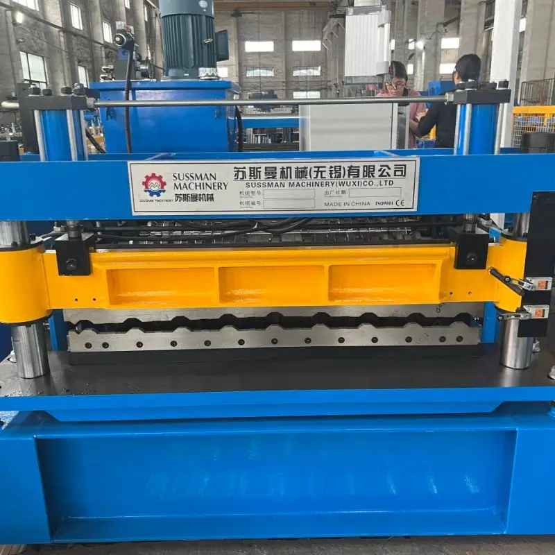 Europe Popular 0.3-0.8mm Material Thickness C8 Metal Profiles Roll Forming Machine for Fences and Roofing.