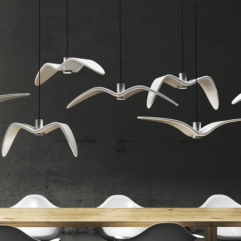 Seagull Chandelier Hotel Lobby Stair Light Clothing Store Window Bird Lighting Nordic Bar Restaurant Chandelier