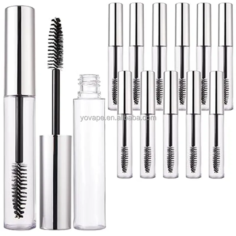 Reffielable eyelash container skin care packaging empty mascara tubes with brush 4ml 5 ml 8ml bottles for oil eyelashes