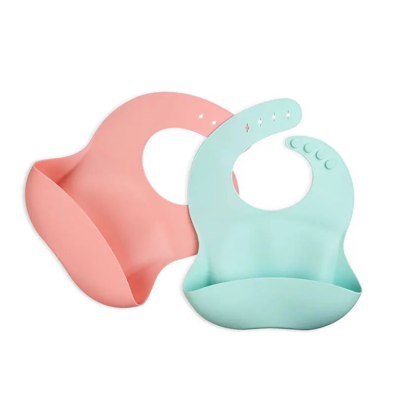 
Multicolor soft silicone waterproof Blank Baby Bibs Manufacturer Fashionable Adjustable Feeding Tools Toddlers Bibs 