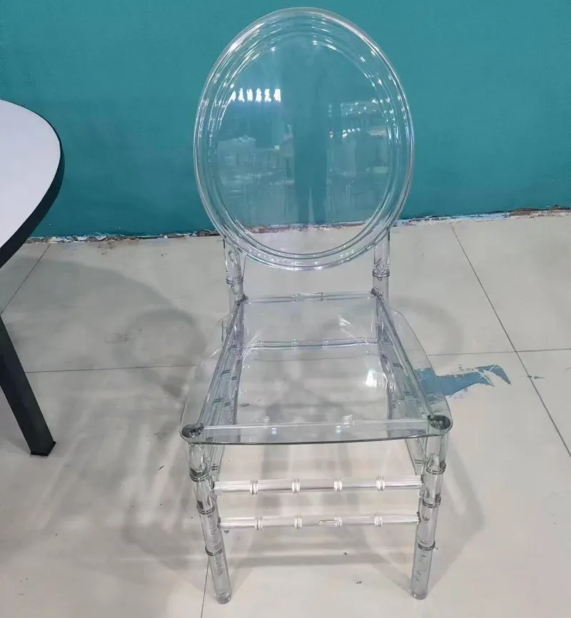 Unique plastic transparent knock down polycarbonate phoenix chair for wedding events banquet