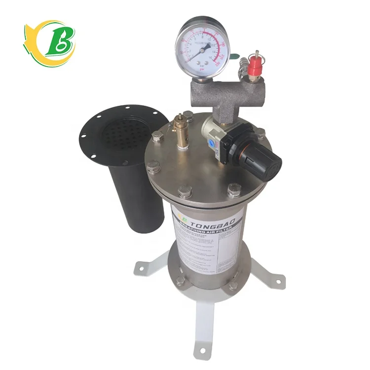 Sandblasted helmet filter activated carbon breathing air precision stainless steel filter