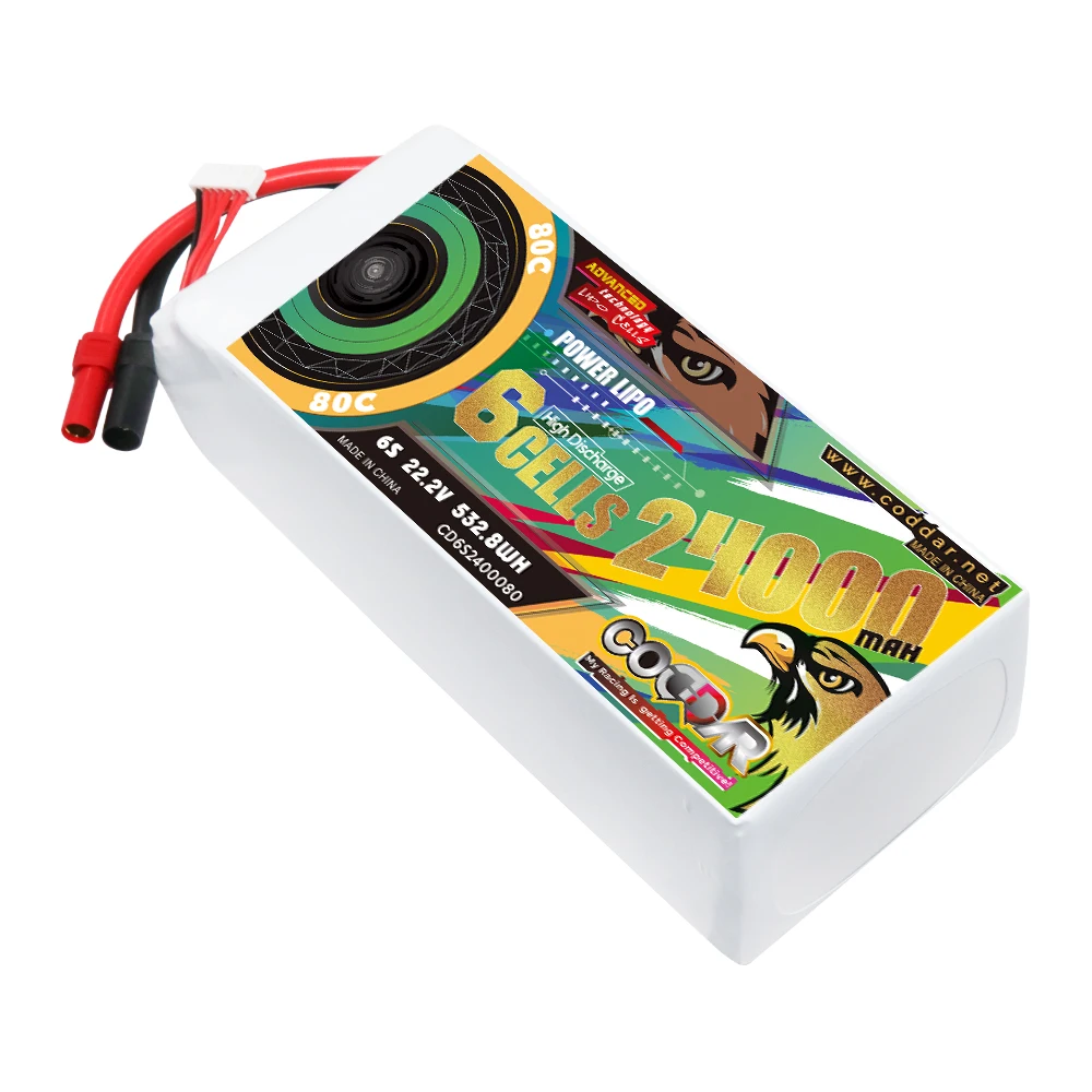 CODDAR 6S 24000 мАч 22 2 В 80C XT150 разъем RC LiPo батарея большой FPV Дрон сельскохозяйственный Квадрокоптер БПЛА самолет