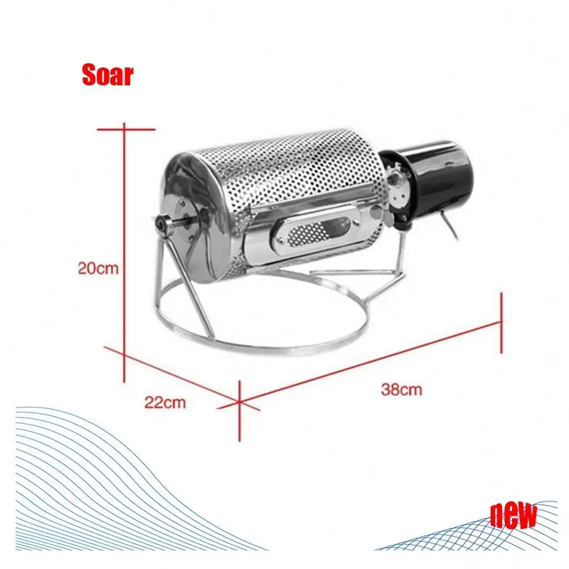 best selling multifunction stainless steel machine bean electric coffee roaster for home