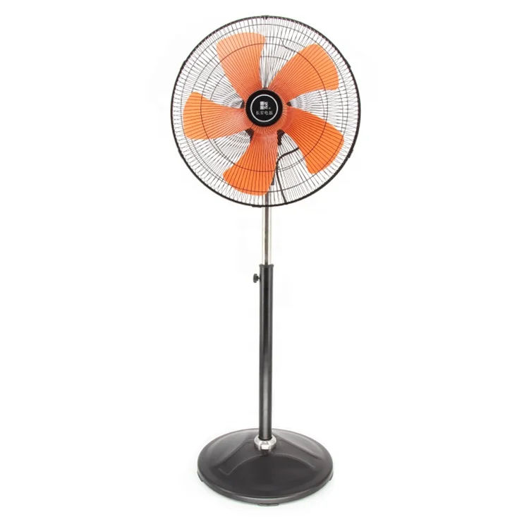 Factory oscillate swinging adjustable speed round 3 plastic blade electrical orange 18 inch industrial super deluxe stand fan