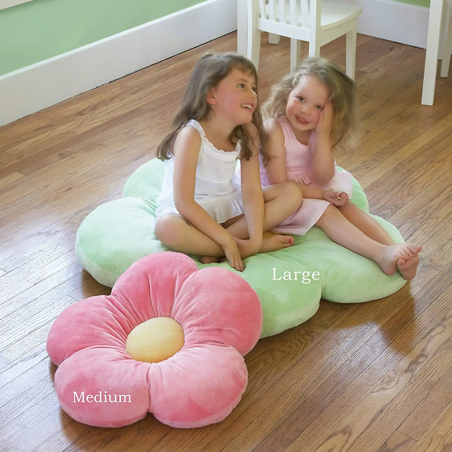 SIPEIEN Kids Floor Pillow Girls Flower Pillow Soft Comfortable Tatami Floor Pillow for Indoor and Outdoor