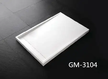 Shower Room Shower Tray Artificial Stone Tray for Shower  Bathroom Floor Color Square Solid Surface Material
