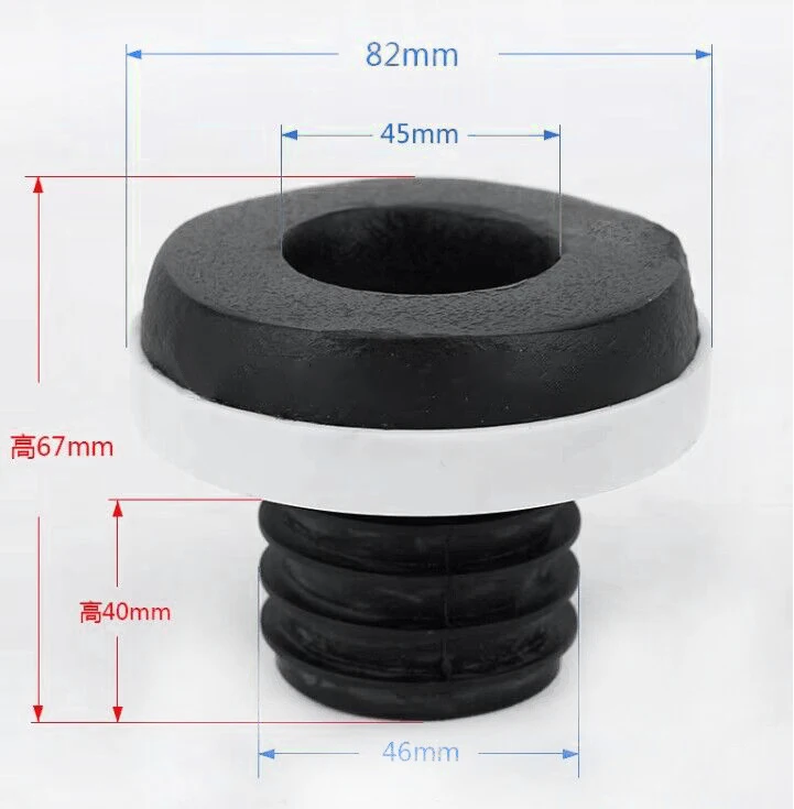 Toilet Seal Urinal Flange Inserts Toilet Tank Gasket Replacement Accessory for Urinal Bowl