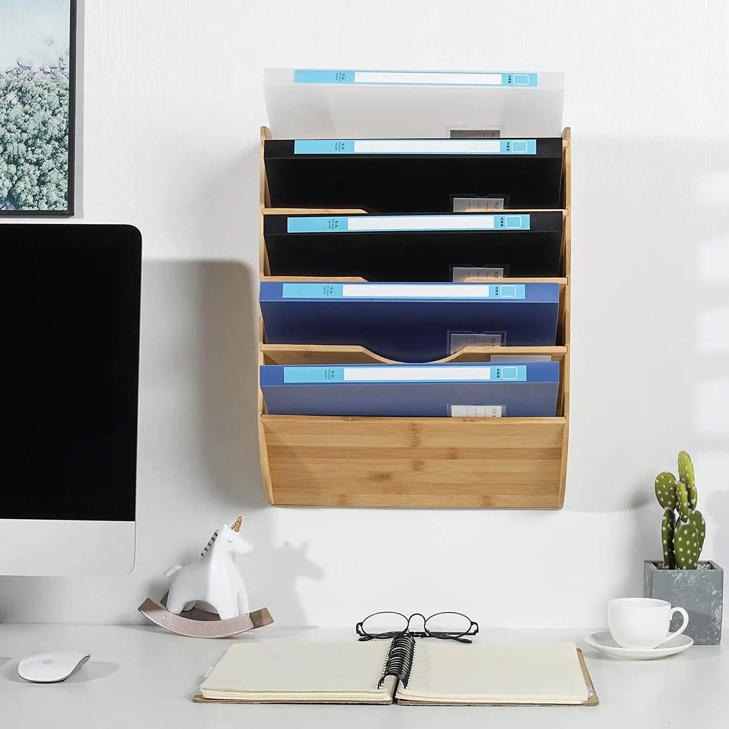 Деревянная стойка для документов, подвесная настенная стойка для письма, файлов, сортировщика