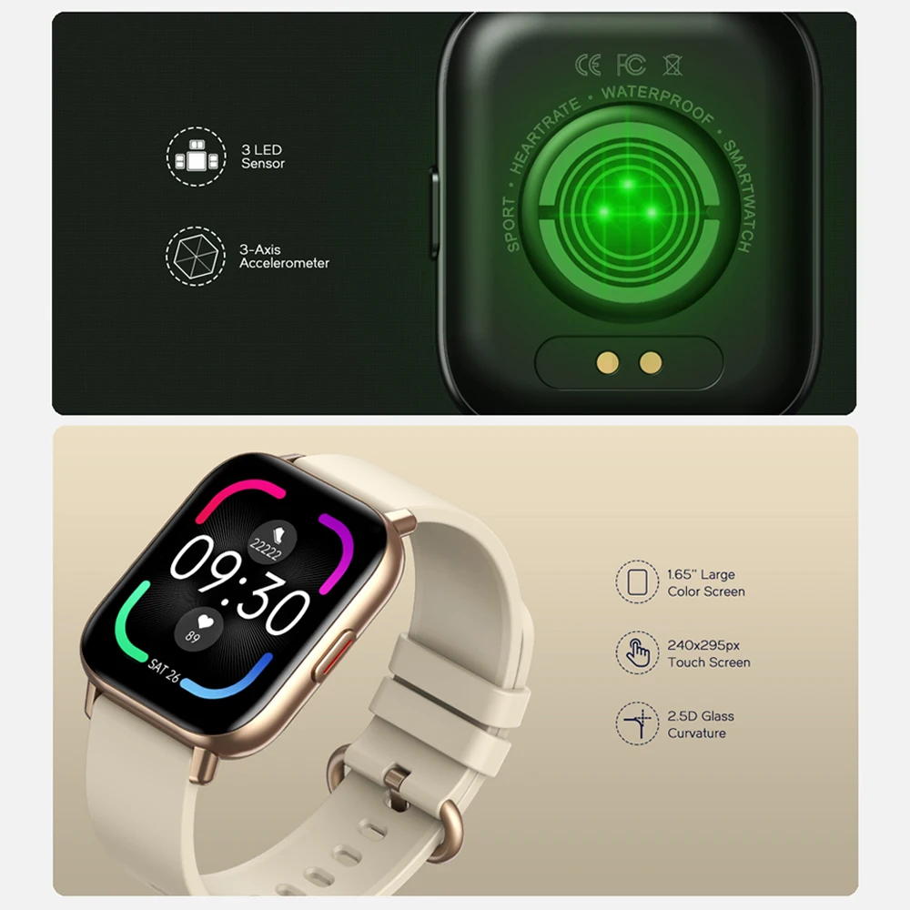 Zeblaze GTS Pro smart watch multi-sports tracker heart rate blood pressure fitness monitoring