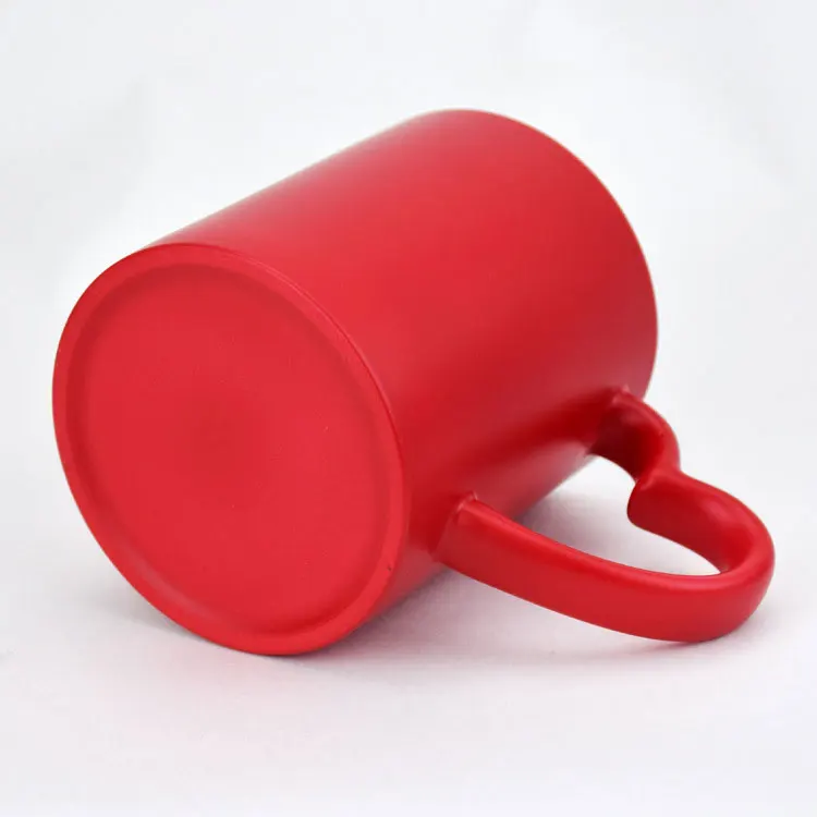 Custom color changing sublimation mugs Frosted Magic Cup