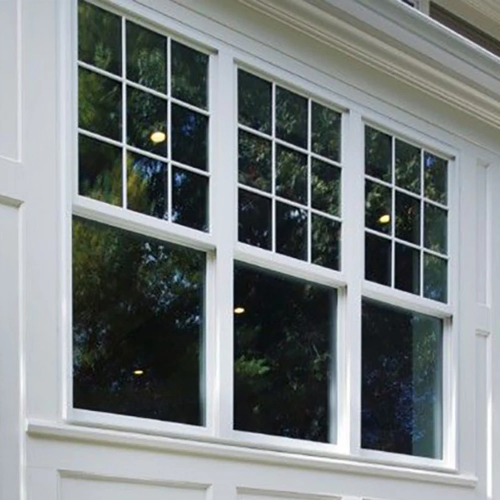 Термо сломанный гриль дизайн американский стиль стекло алюминий вертикальные вверх вниз раздвижные створки для окон одно окно двойной висящий