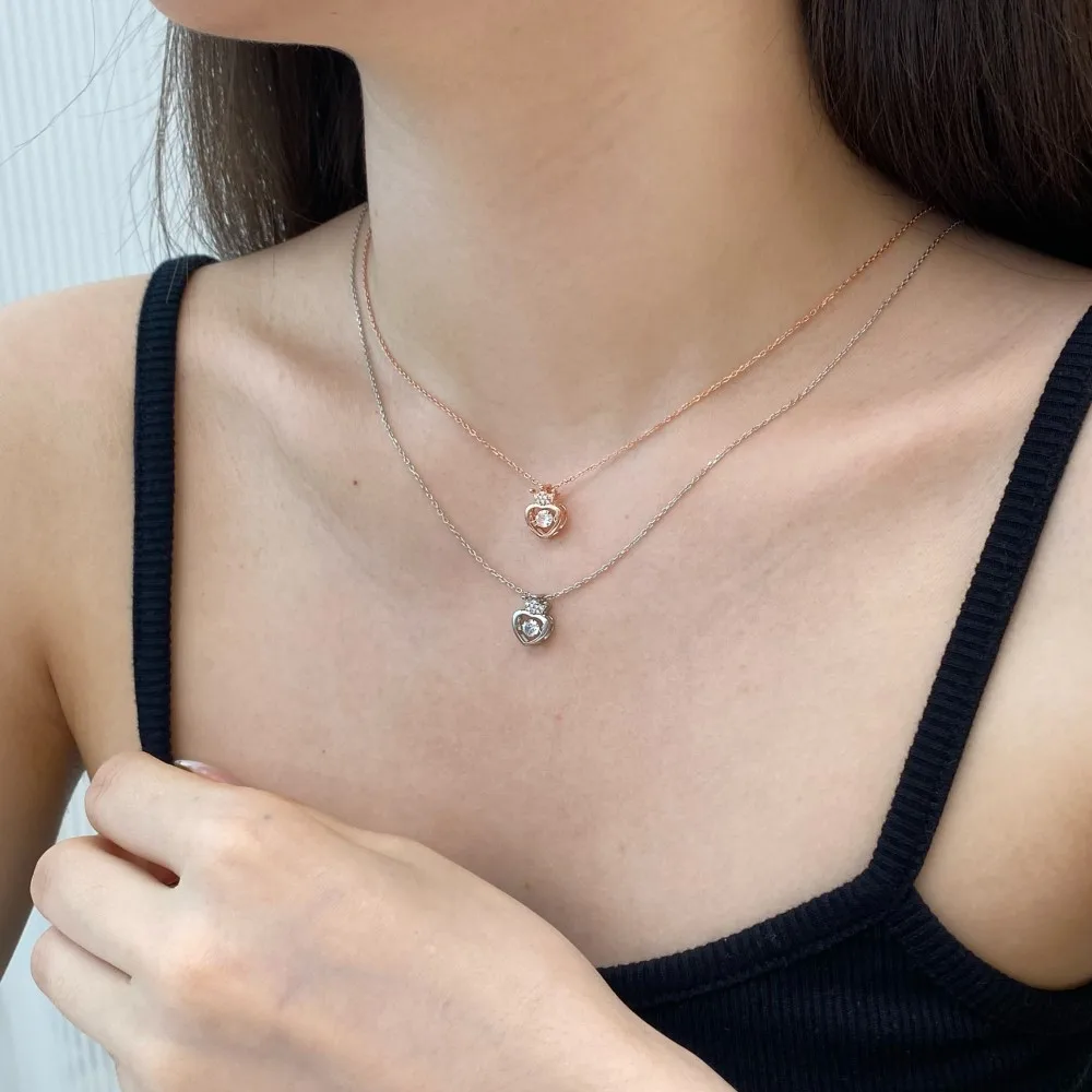 Женское длинное ожерелье из серебра 925
