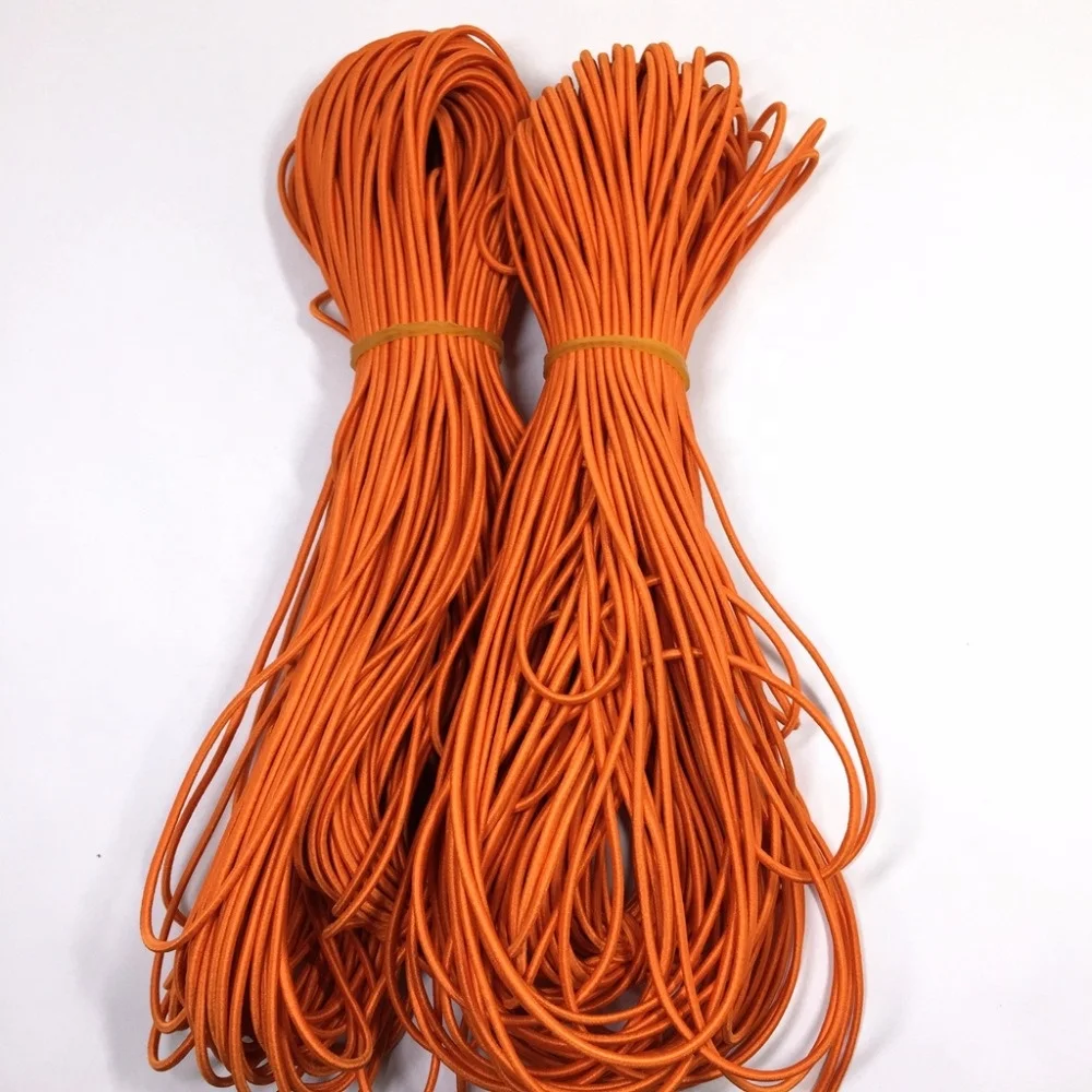 Изготовленные на заказ тонкие плетеные эластичные шнуры разных цветов для одежды