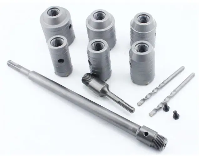 Core Hole Saw Drill Bit Tungsten Carbide Tipped SDS Arbor Adapter For Brick Concrete Cement Wall Hollow Hammer TCT