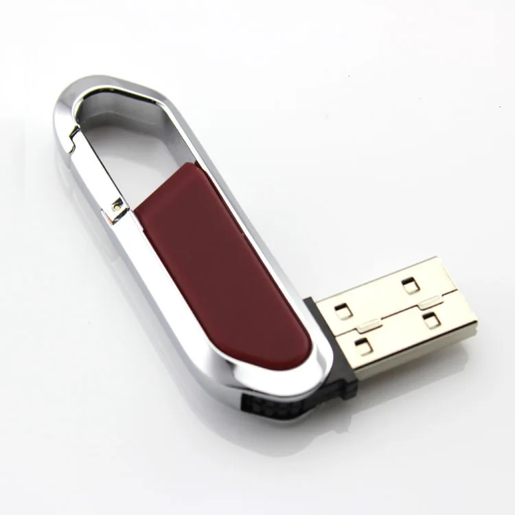 
 Металлический USB-накопитель с карабином USB 2,0, USB-флеш-накопитель 1 ГБ, 2 ГБ, 4 ГБ, 8 ГБ, 16 ГБ, 32 ГБ  