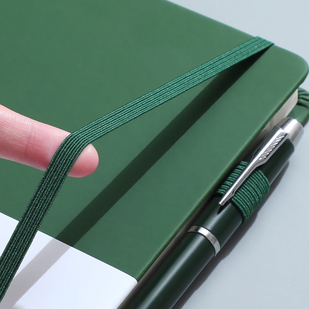 Gift Corporate A5 Hardcover Leather Lined Journal Notebook With Logo For Business Activities Gifting