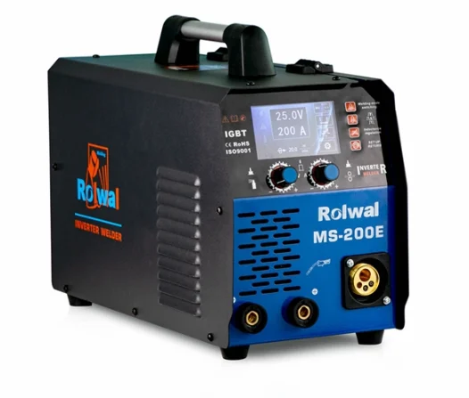 Rolwal SYN  200amps 6 in 1 Portable Aluminum Pulse MIG, Double pulse MIG, Co2, flux-cored, MMA and lift tig with LCD display