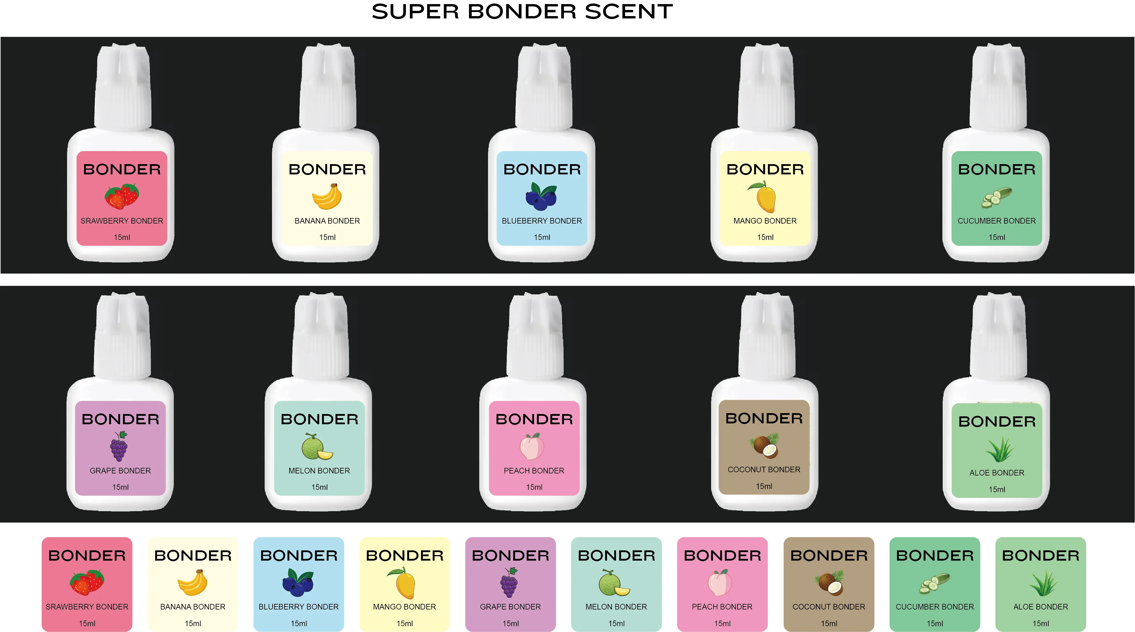 Wholesale Glue Super Bonder Lash Extensions Lash Primer Activator Private Label Eyelash Accelerator Fruit Flavor lash bonder