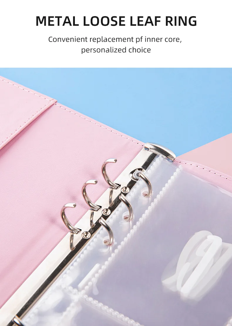 A5 kit budget binder 100 envelope saving challenge money book with numbered sleeves pockets sheet