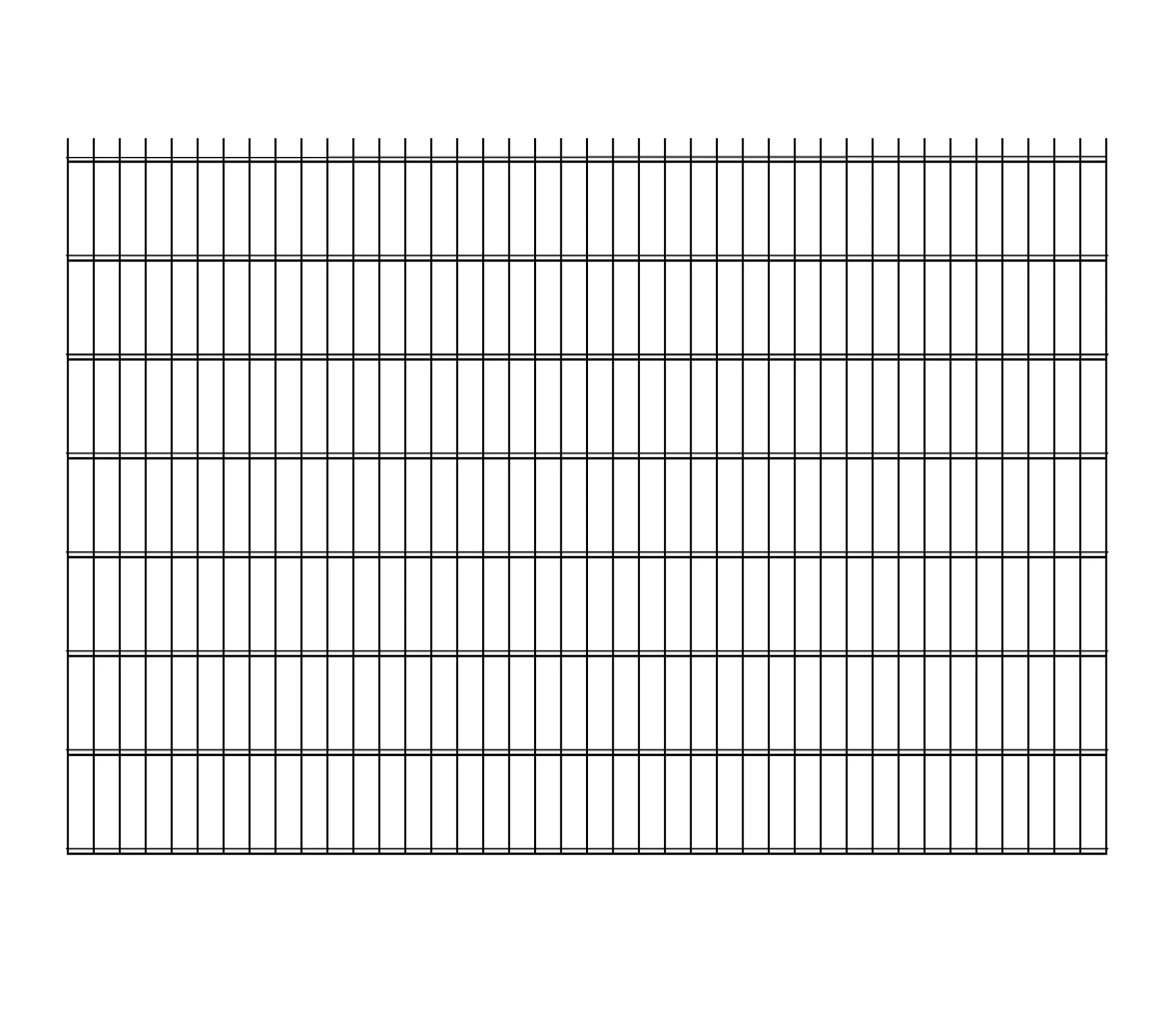 Yard Link 656/868 Iron Double Wire Welded Mesh Fence 2D Panel Fencing For Garden