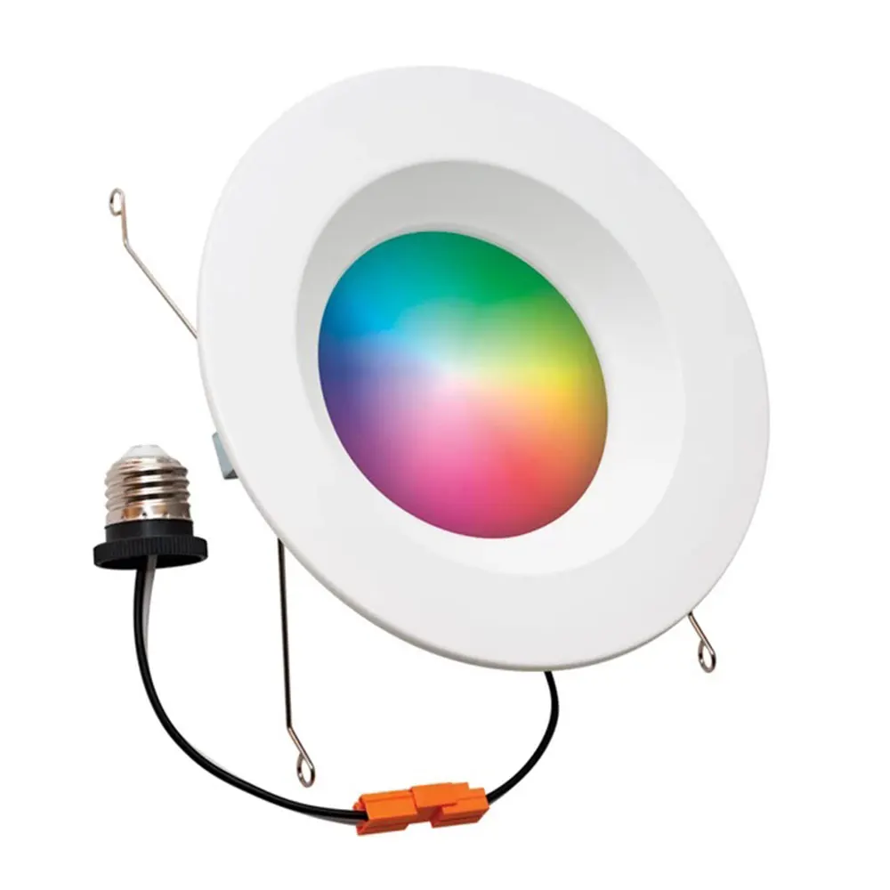 4 дюйма RGB + CCT 2700K-6500K смарт светодиодное потолочное освещение голубой зуб сетки APP управление с Alexa