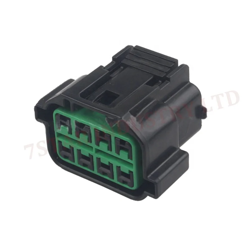 HP066-08021 Auto 8 pin headlight wire harness plug connector with terminals and seals  DJ7083-2.3-21