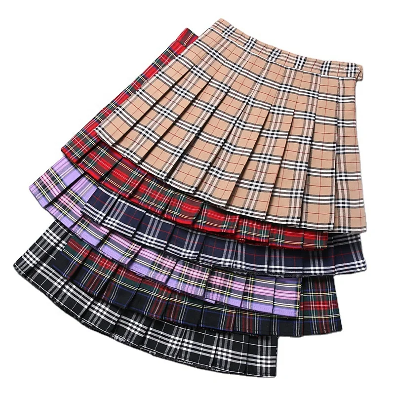 Hot Selling College Style Pants Inside Mini Tennis Women Pleated Skirt Girl Short Skirts
