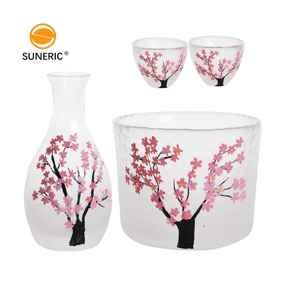 Crystal Wine Decanter Whisky Flagon Japanese Sake Cup Tea Set Gift Warm Sake Glass Set With Bottle Barrel