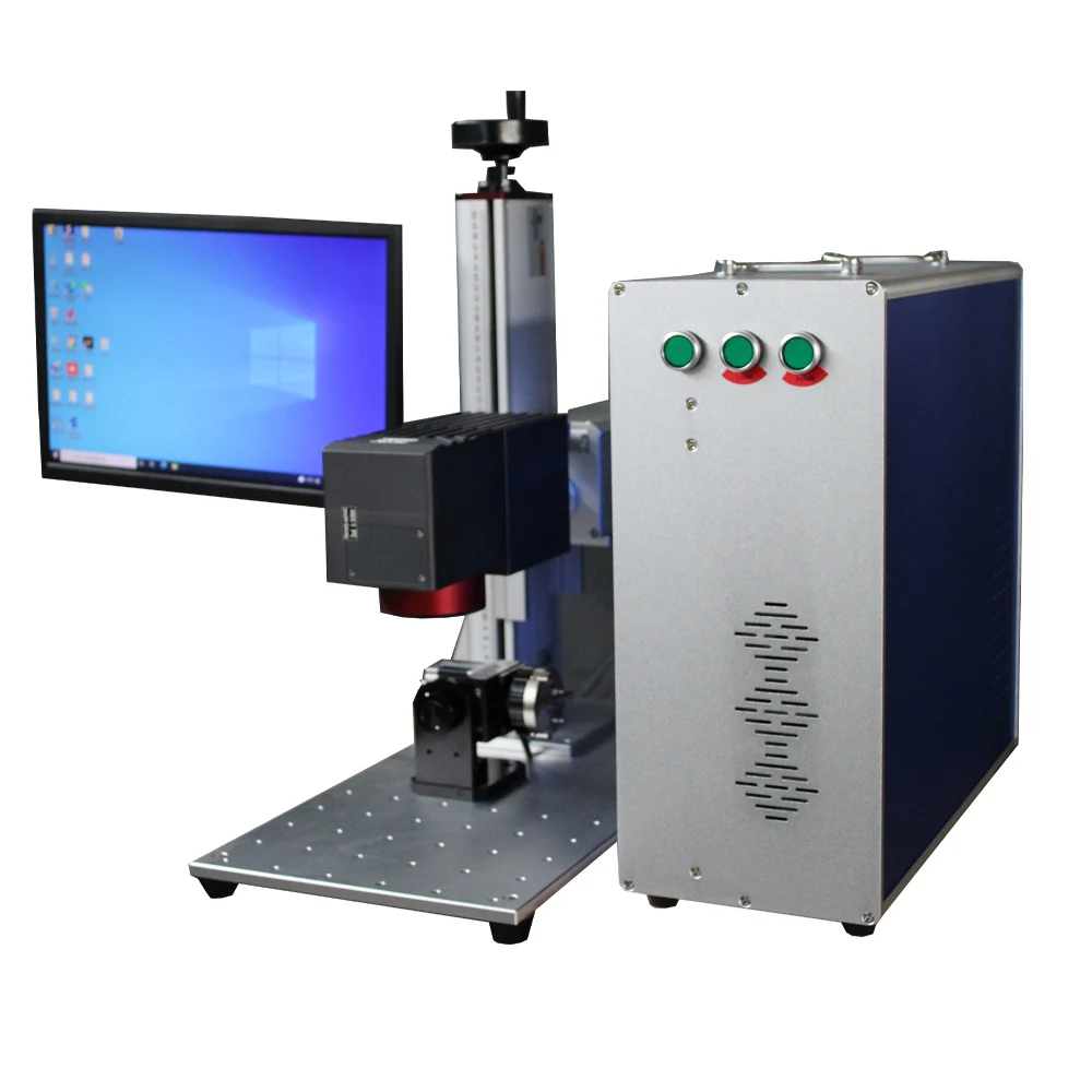 Custom JPT Raycus Mopa M7 20W 30W 50W 100w  2.5D 3D deep engraving fiber laser marking machine  for Metal Resin