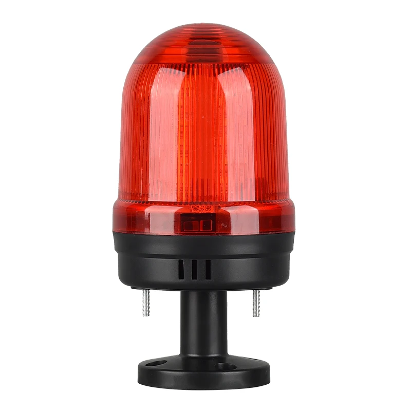 Waterproof red sound and visual alarm warning light siren alarm siren DC9V-90V, AC110V-380V