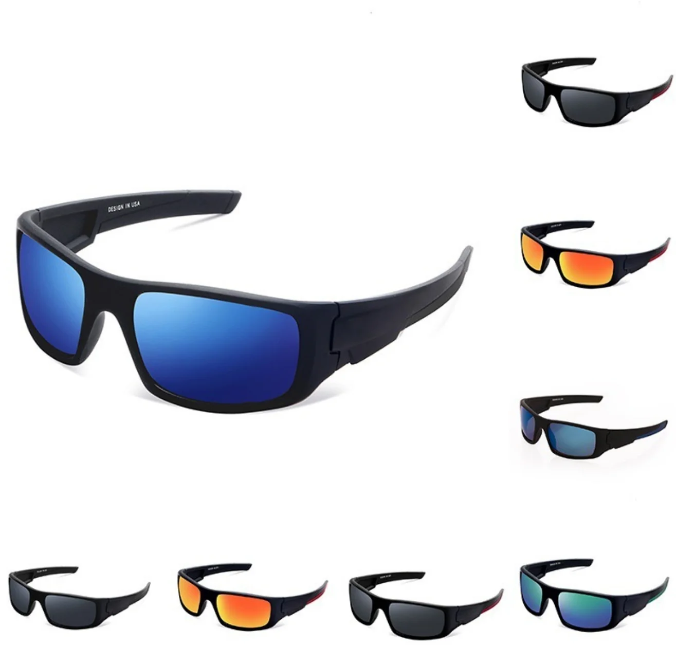 Fashion  Cycling Glasses Windproof Wide Temples Eyewear Motorcycle Glasses Sunglass UV400 Outdoor Sports