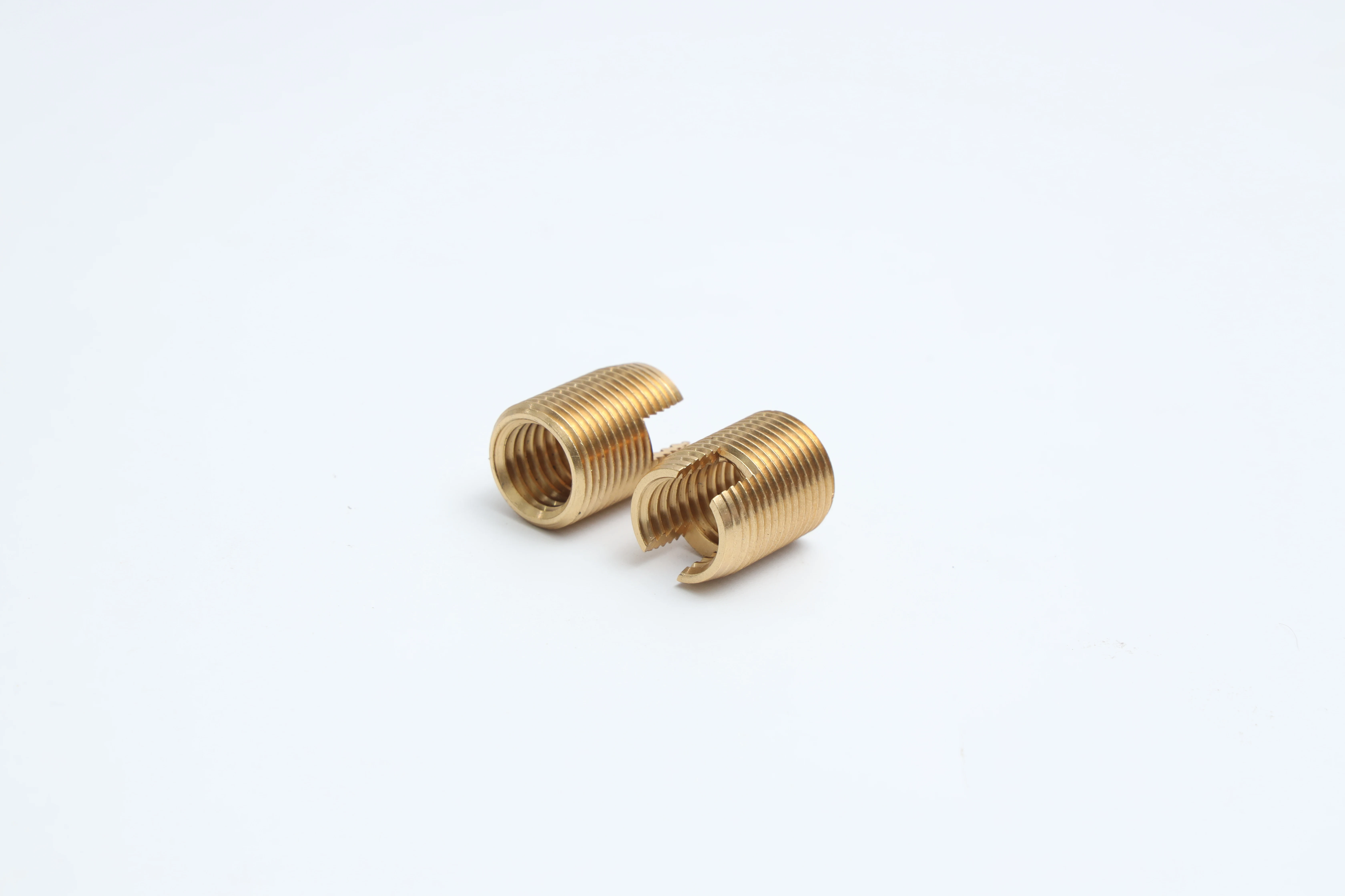 Brass self tapping threaded inserts