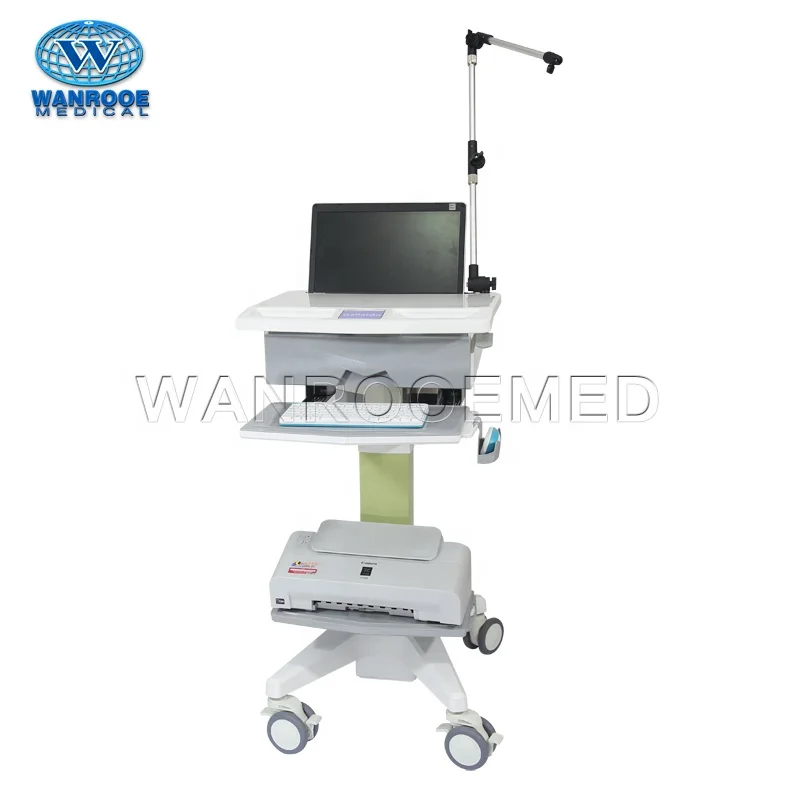 BWT-002ECG Medical Mobile Workstation Nursing ECG Laptop Cart Trolley