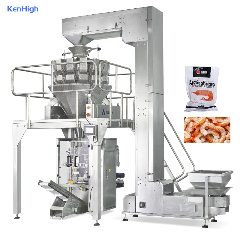Automatic Form Fill Seal Food Granule Noodle Meat Vacuum Packing Machine
