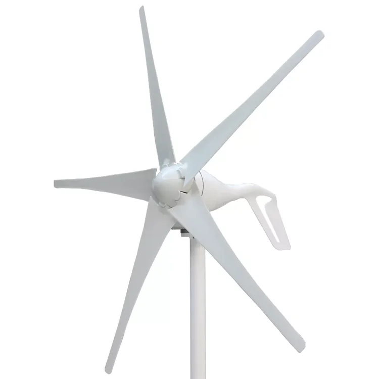 Factory Direct Sale 400w 12v/24v 6 Blade Blade Micro Wind Turbine Kit 6 Nylon Fiber Blade