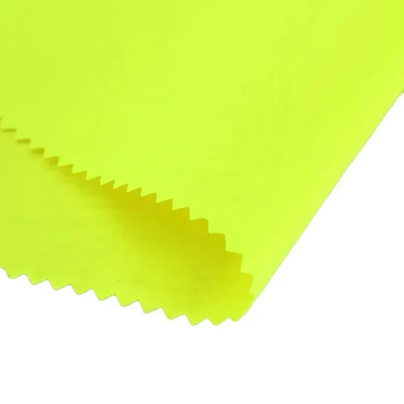 High Visibility 80% Polyester 20% Cotton Water Repellent Fluorescent Fabric For Workwear