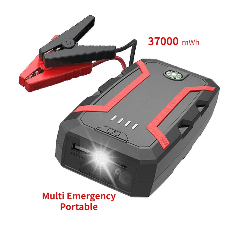 12V Portable Car Battery Jump Starter Booster 2000A 37000mWh Quick Charging High Power Car Jump Starter