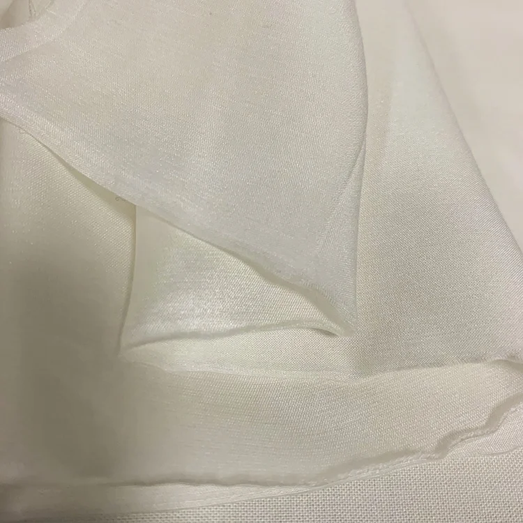 65% Rayon 35% Silk Half-Bleached Silk Satin viscose Fabric