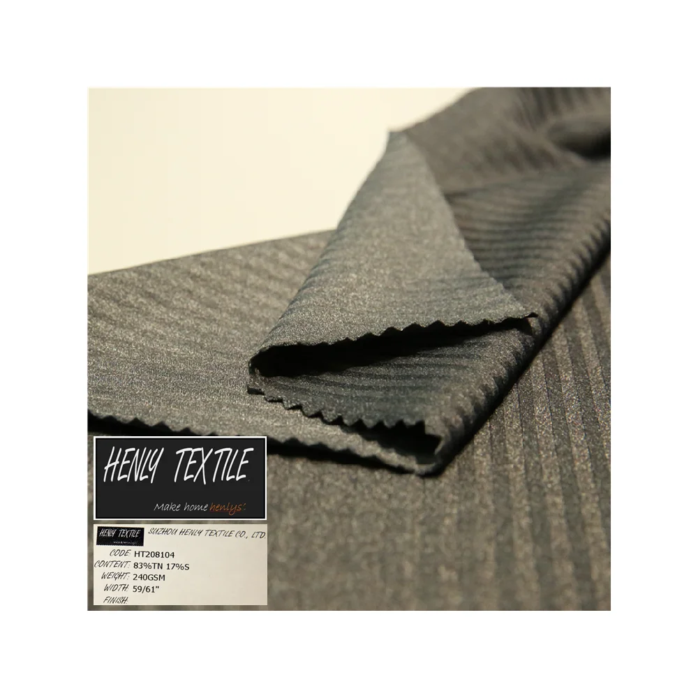 HT208104 83%NYLON POLYESTER (TN) MIXED 17%SPANDEX 240GSM KNITTED TRICOT FABRIC FOR LEGGING