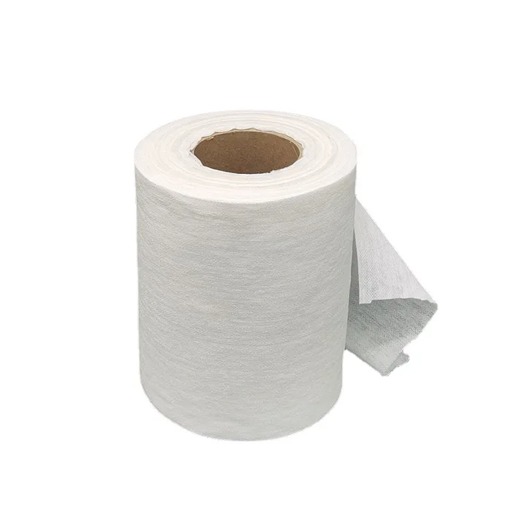 Factory Custom Elasticity Water Absorption Cross Spunlace Nonwoven Fabric Raw Material For Make Wet Wipe