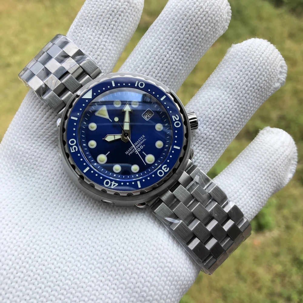 
No Logo! SD1975 Steeldive Design OEM Custom Stainless Steel Sapphire Glass Mechanical Movement 300m Wristwatch Diving 
