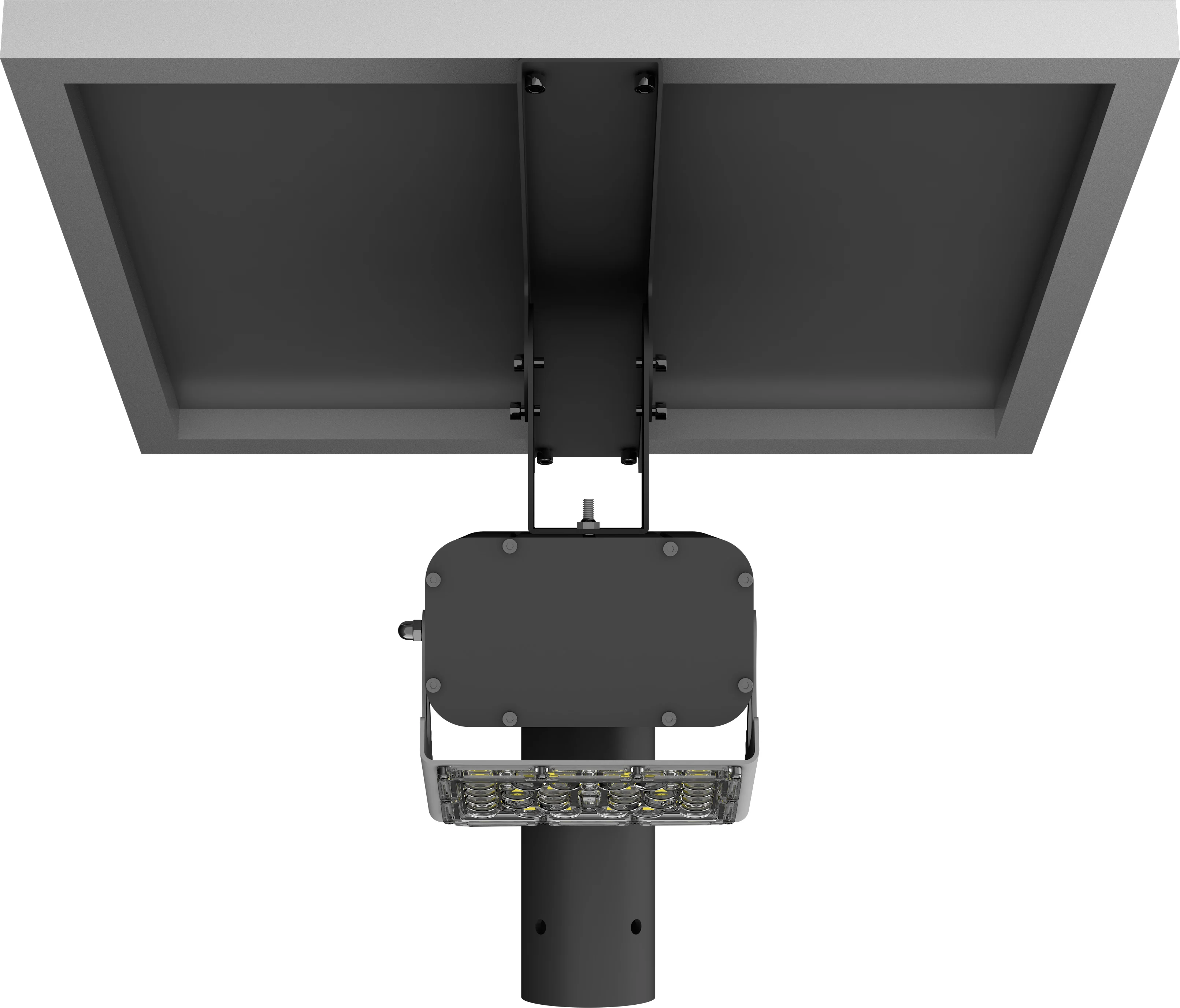 Factory Direct Aluminum Smart Integration Solar Street Light Led Waterproof IP66 With Outdoor CCTV Camera 5 Years Warranty