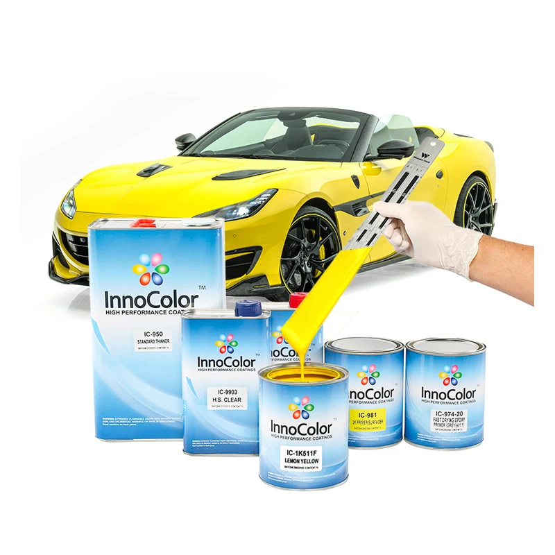 InnoColor 1K Basecoat Copper Medium Aluminum Refinish Spray Coating Car Paint