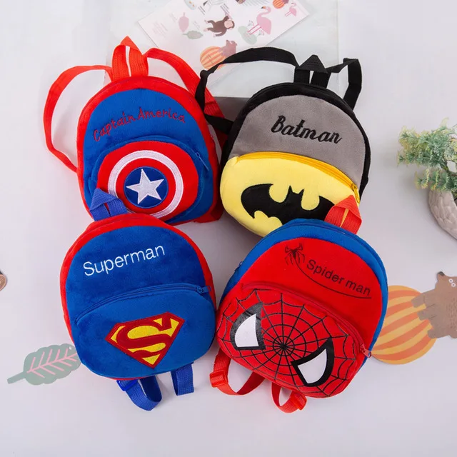 New kindergarten backpack cartoon children plush toy small school bag