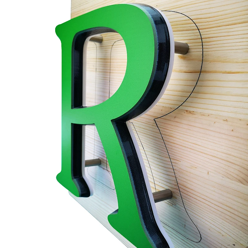 SY1621 40mm Advertising Spare Part Anti-rust High Pole Feet Screw Rod for Back-lit Channel Letter Installation Mini Sign