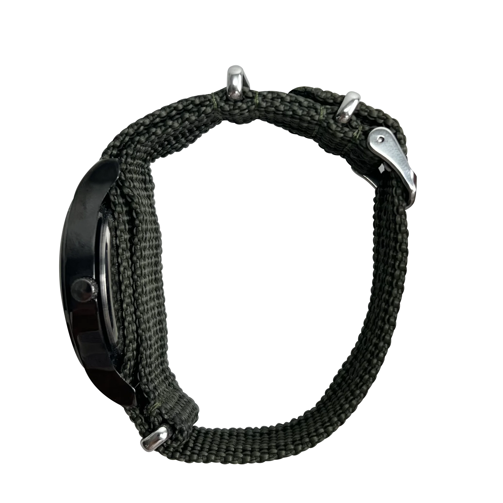 Raymons Nylon Watch Band  3 ATM Waterproof Quartz watch Stainless Steel  Clasp material Watch